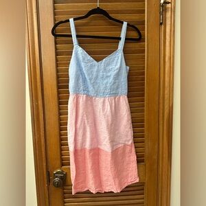Cynthia Rowley Blue and Pink Midi Dress